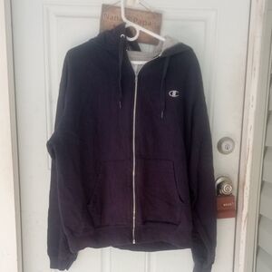 Large Champion Zip Up Hoodies